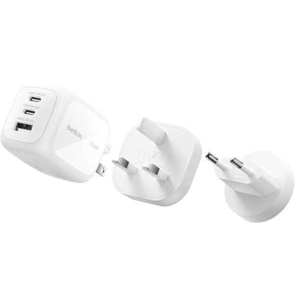 Belkin20320Port20GaN20Wall20Charger20100w20Plug20Tip_1761990360122983003038.jpg Belkin 3 Port Gan Wall Charger 100W +Plug Tip - Image 1